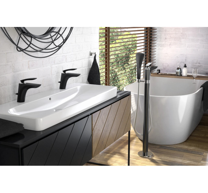 Змішувач для умивальника DN 15 Balance (520238775) чорний мат, Kludi
