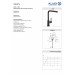 Змішувач для кухні DN 15 L-ine S 408033975 чорний Kludi