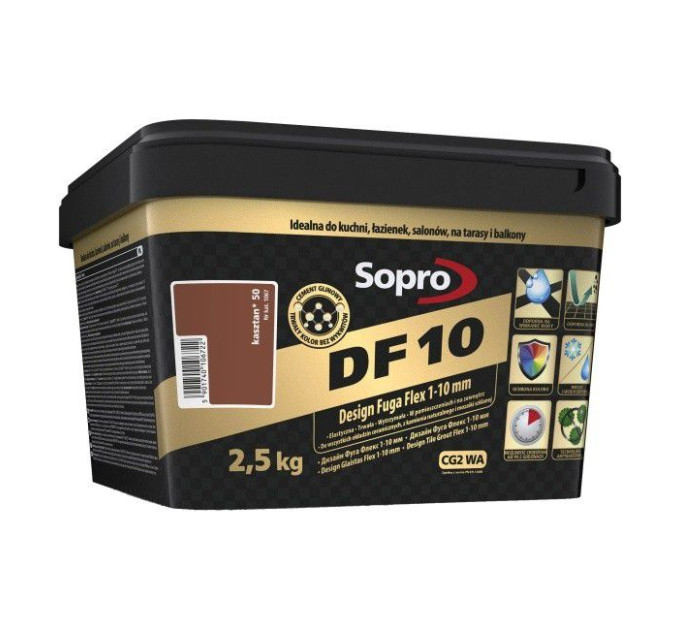 Затирка для швів Sopro DF 10 1067 каштан №50 (2,5 кг)