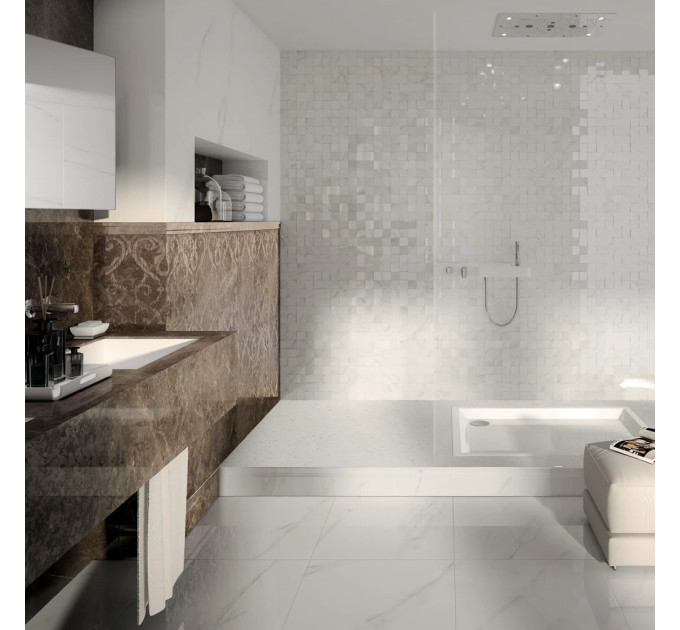 Плитка керамогранітна JW 01 Bianco Statuario LUC SQ 1200x1200x9 Mirage