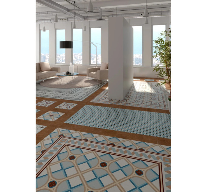 Декор 1900 Florentina-3 Celeste 200x200x8 Vives