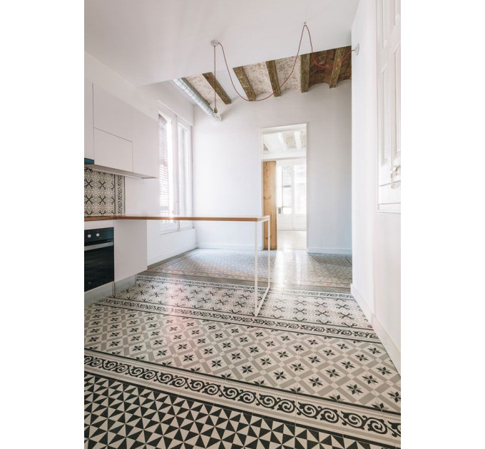 Декор 1900 Gibert-2 Gris 200x200x8 Vives