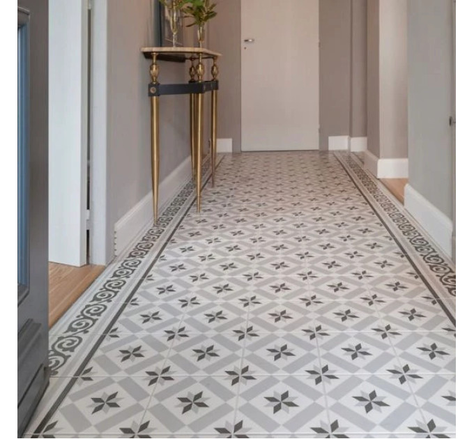 Декор 1900 Gibert-2 Gris 200x200x8 Vives