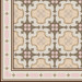 Плитка керамогранітна 1900 Roura-3 Beige декор 200x200x8 Vives