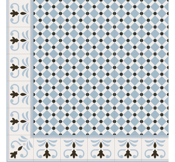 Декор 1900 Valvanera-2 Celeste 200x200x8 Vives