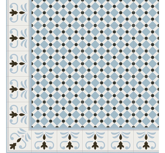 Декор 1900 Valvanera-3 Celeste 200x200x8 Vives