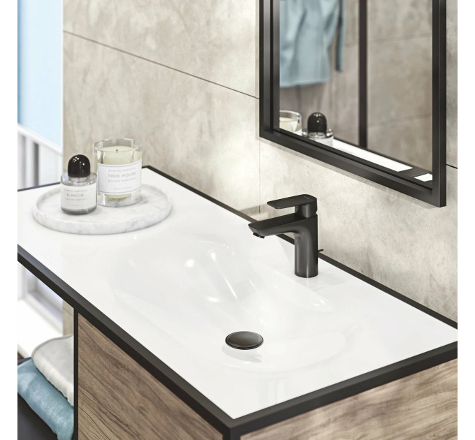 Змішувач для умивальника 100 DN 15 Pure&Style 402903975 чорний Kludi