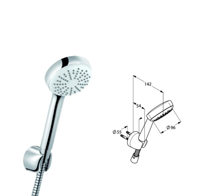 Душова система 7 в 1 Pure&Easy (376300565), Kludi