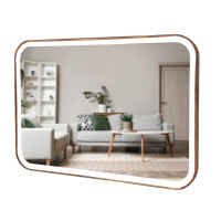 Дзеркало Eclipse Reliability LED 500x700 Natural Walnut Luxury Wood