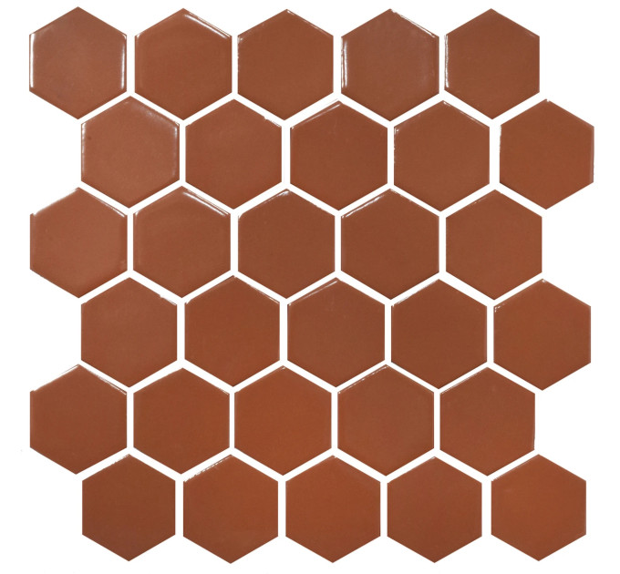 Мозаїка HEXAGON H 6009 Brown 295х295х9 Кераміка Лео УКРАЇНА