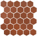 Мозаїка HEXAGON H 6009 Brown 295х295х9 Кераміка Лео УКРАЇНА