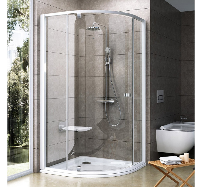 Душова кабіна напівкругла PIVOT PSKK3-100 Transparent, (376AA100Z1) RAVAK