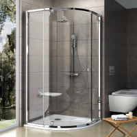 Душова кабіна напівкругла PIVOT PSKK3-100 Transparent, (376AAC00Z1) RAVAK