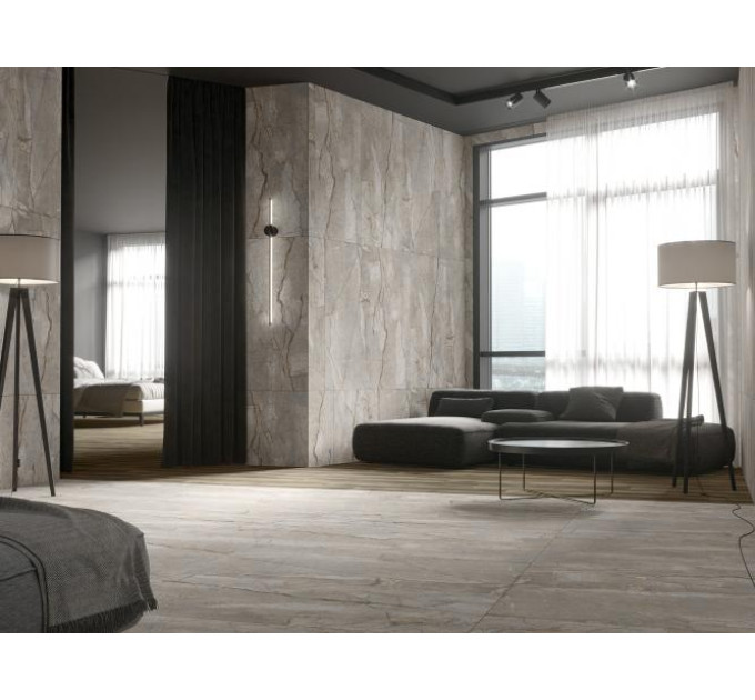Плитка керамогранітна Amazon Темно-сірий 600x600x8 Intercerama