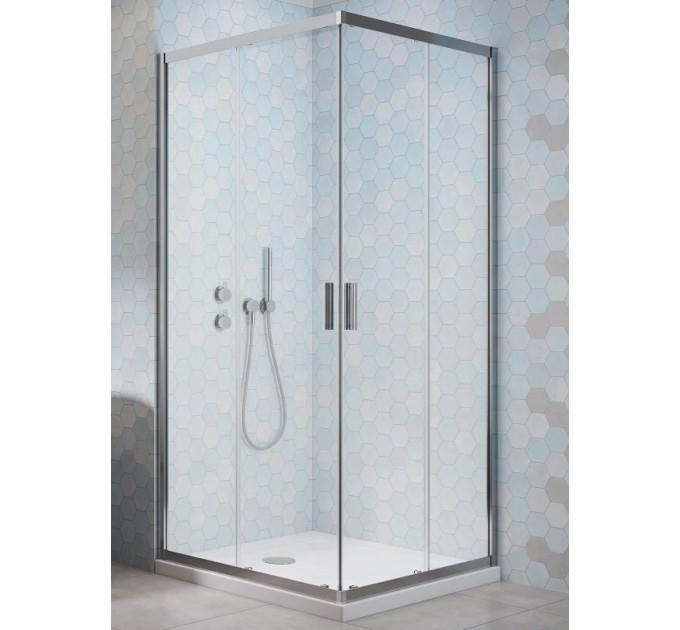 Комплект душова кабіна Alienta C 90х90 піддон Tinos C Compact сифон PB50T RADAWAY