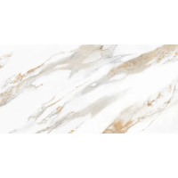 Плитка керамогранітна Calacatta Gold Сірий 1200x2400x8 Intercerama