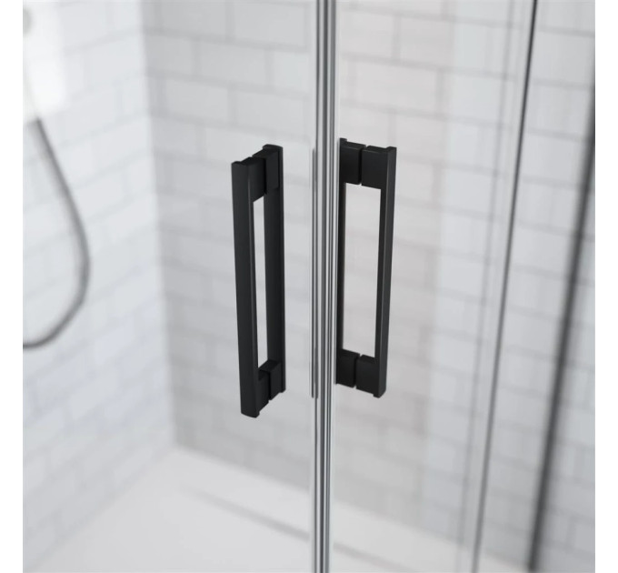 Душова кабіна (половина) Idea Black KDD 110 права, RADAWAY