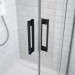 Душова кабіна (половина) Idea Black KDD 110 права, RADAWAY