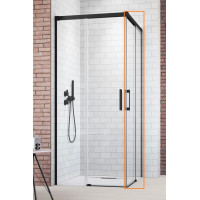 Душова кабіна (половина) Idea Black KDD 120 права, RADAWAY
