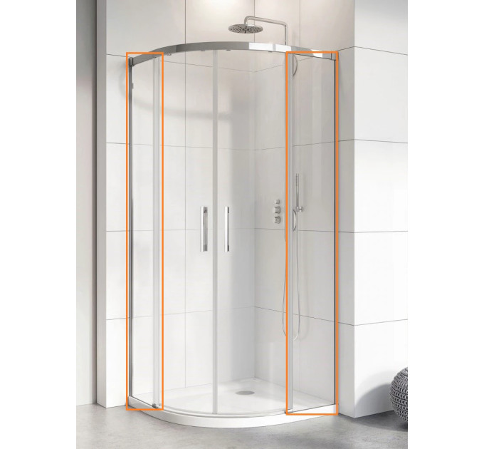 Комплект бокових стінок Idea PDD 80L100R, RADAWAY