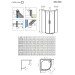 Комплект бокових стінок Idea Black PDD 80L80R, RADAWAY
