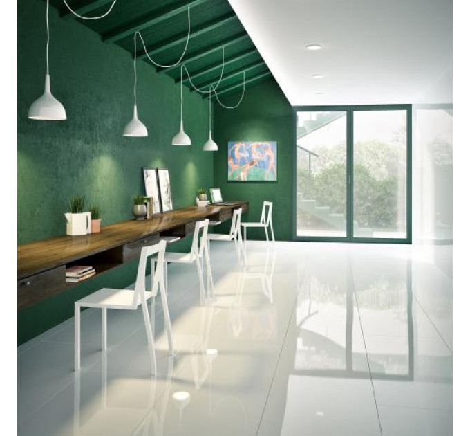 Плитка керамогранітна Superwhite Білий POL 1200x2400x8 Intercerama