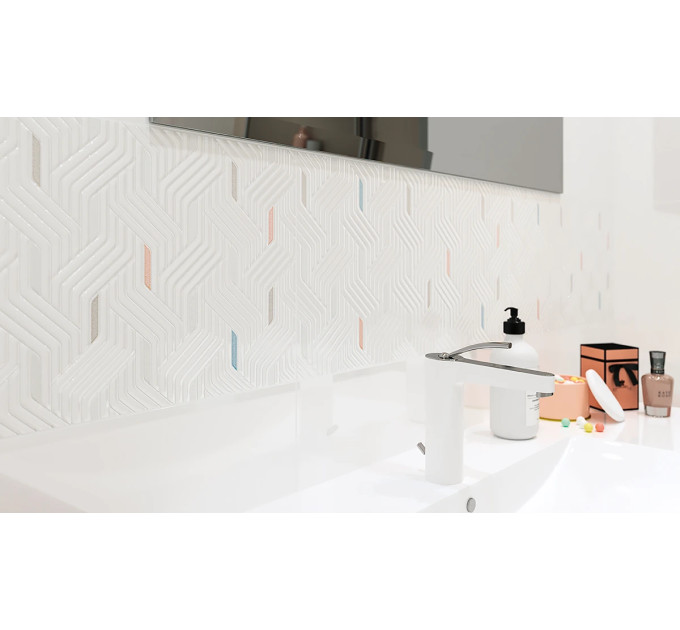 Плитка стінова Synergy Bianco 30x60 код 0137 Ceramika Paradyz