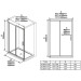Душові двері двохелементні BLSDP2-100 Transparent Black RAVAK
