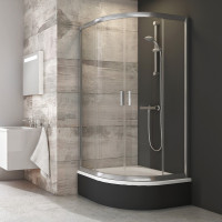 Душова кабіна напівкругла BLCP4-90 SABINA Transparent, (3B270C40Z1) RAVAK