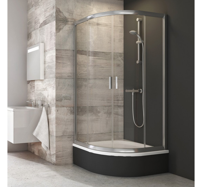 Душова кабіна напівкругла BLCP4-90 SABINA Transparent, (3B270C40Z1) RAVAK