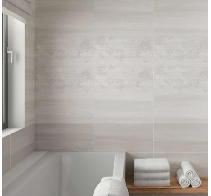 Плитка стінова Grey Shades Light Grey 29,7x60 код 5053 Опочно