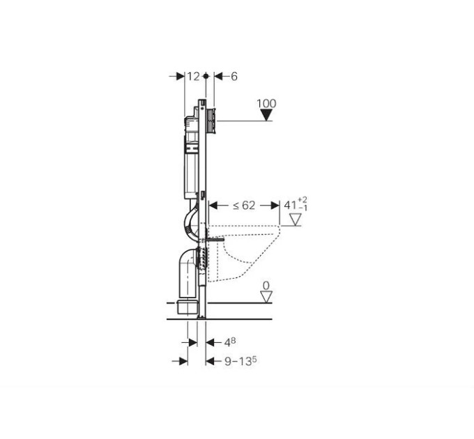 Інсталяція для унітаза Duofix Sigma (111.300.00.5), Geberit