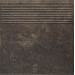 Сходинка пряма Scandiano Brown 30x30 код 4917 Ceramika Paradyz