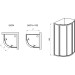 Душова кабіна напівкругла SUPERNOVA SKCP4-90 1950 Transparent 3117O102Z1 RAVAK