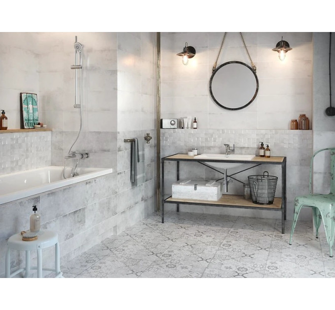 Плитка стінова Concrete Style Grey 200x600x8,5 Cersanit