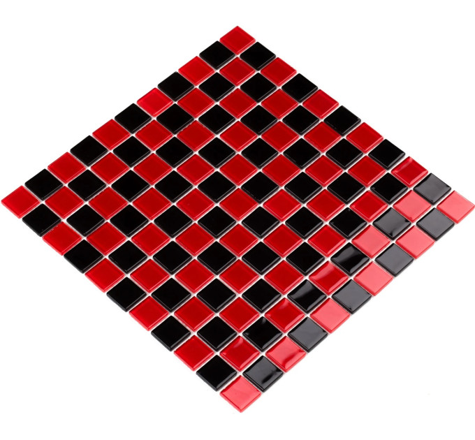 Мозаїка GM 4003 CC black/red m 300 х 300 х 4   ( 25 х 25 ) Кераміка Лео , Україна