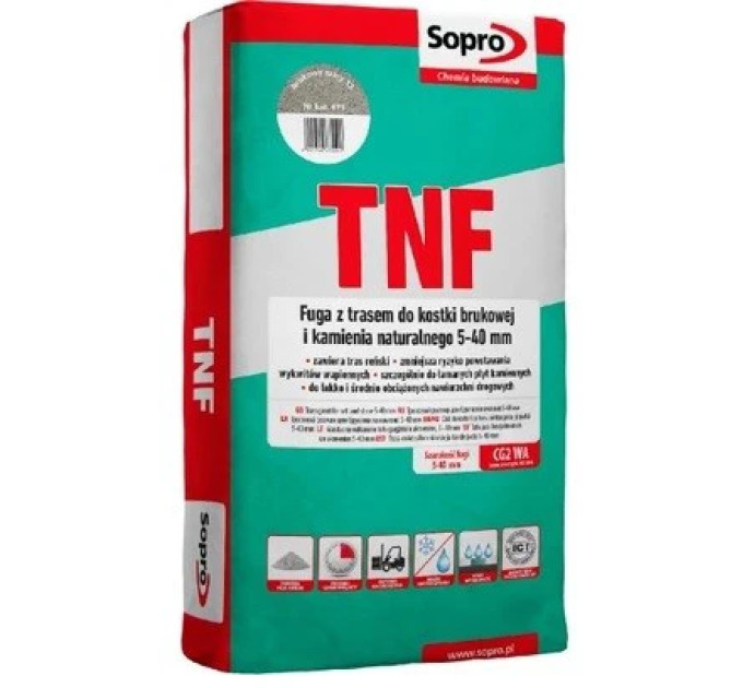 Затирка для бруківки Sopro TNF 676 антрацит №66 (25 кг)