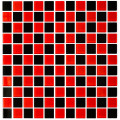 Мозаїка GM 4003 CC black/red m 300 х 300 х 4   ( 25 х 25 ) Кераміка Лео , Україна