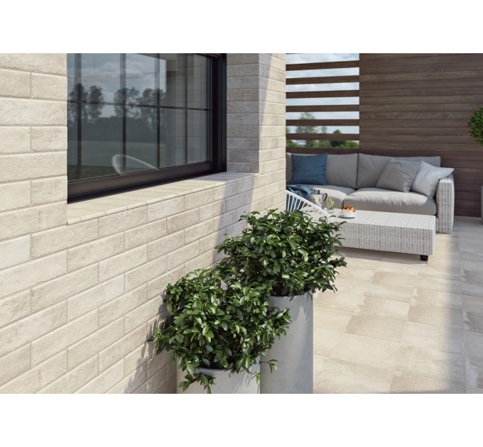 Плитка фасадна Scandiano Bianco 66x245x7,4 Paradyz