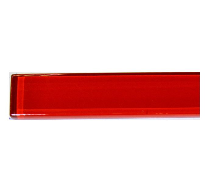 Фриз скляний GF 4505  red   25х450  Кераміка Лео  УКРАЇНА