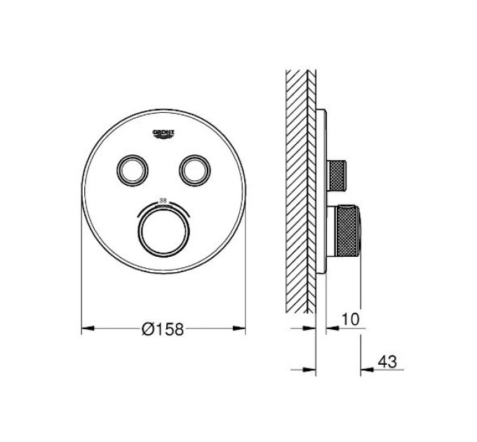 Змішувач Grohtherm SmartControl (29119000), Grohe
