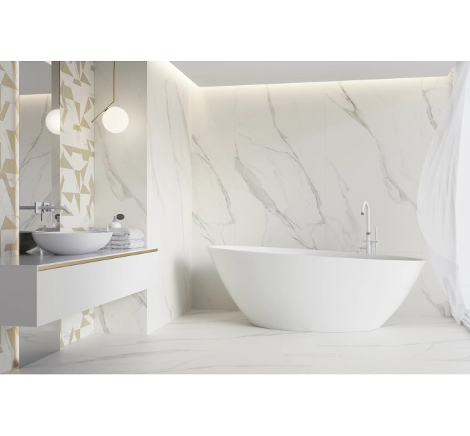 Плитка підлогова Calacatta SZKL RECT POL 59,8x119,8 код 2505 Ceramika Paradyz