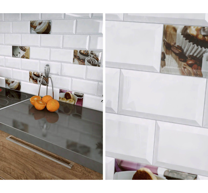 Плитка стінова Tamoe Bianco Kafel 9,8x19,8 код 4158 Ceramika Paradyz