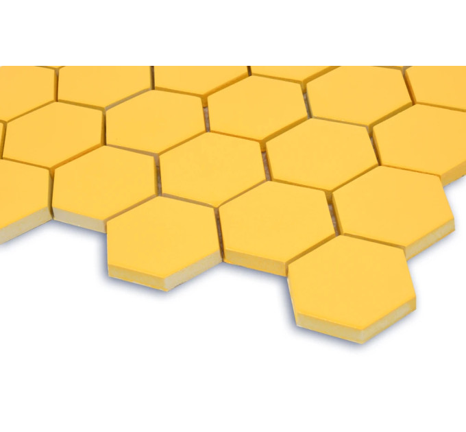 Мозаїка HEXAGON H 6025 Dark Yellow 295х295х9 Кераміка Лео УКРАЇНА