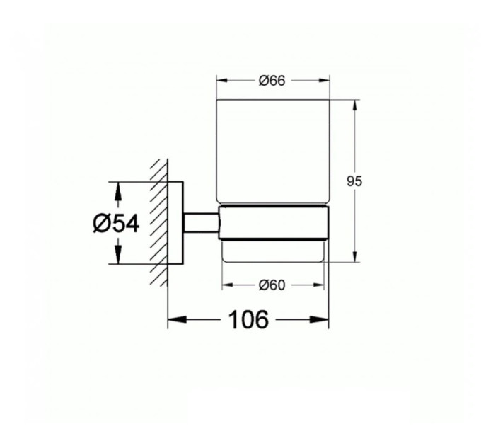 Стакан з тримачем Essentials (40447001), Grohe