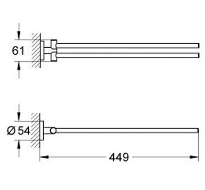 Тримач для рушників Essentials (40371001), Grohe