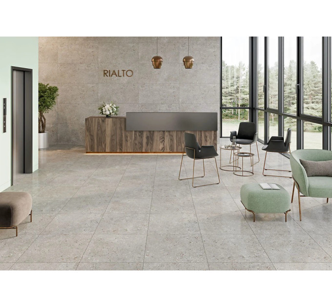 Плитка керамогранітна Rialto Grey RECT 598x1198 Cersanit