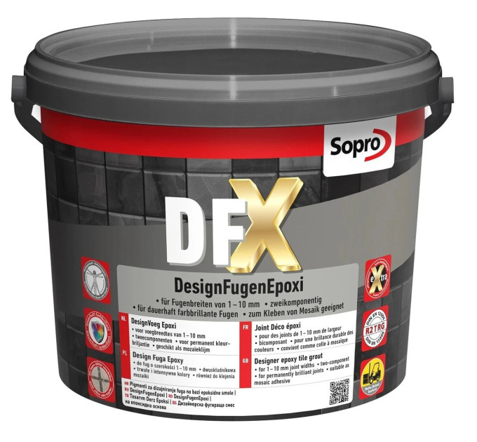 Епоксидна фуга Sopro DFX 1205 сірий №15 (5 кг)