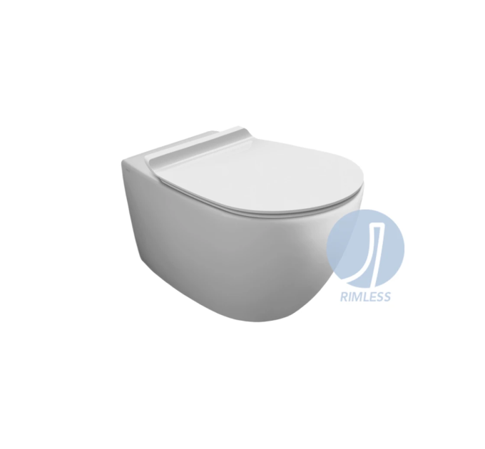 Унітаз підвісний Vignoni Rimless VI18 з кришкою soft-close White matt VI18-F85-VI004WM SIMAS