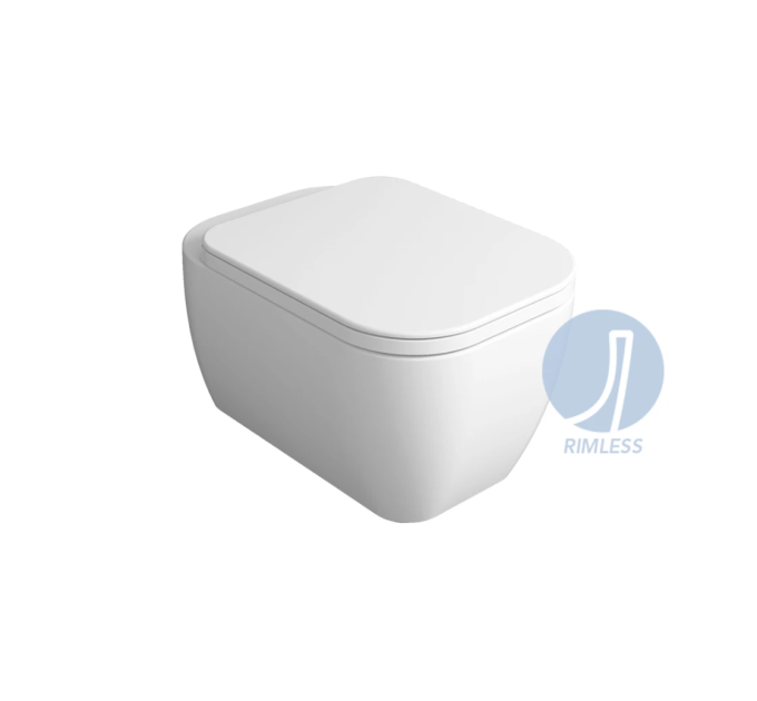 Унітаз підвісний Henges з кришкою soft-close HE18-F85-HE004 Glossy white SIMAS